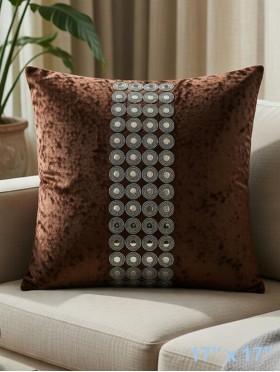 VELVET & BUTTONS CUSHION & FILLER
